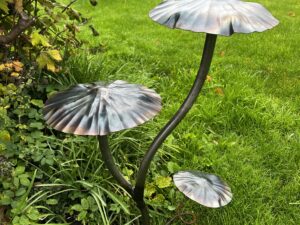 Handcrafted Triple Mushroom/Toadstool